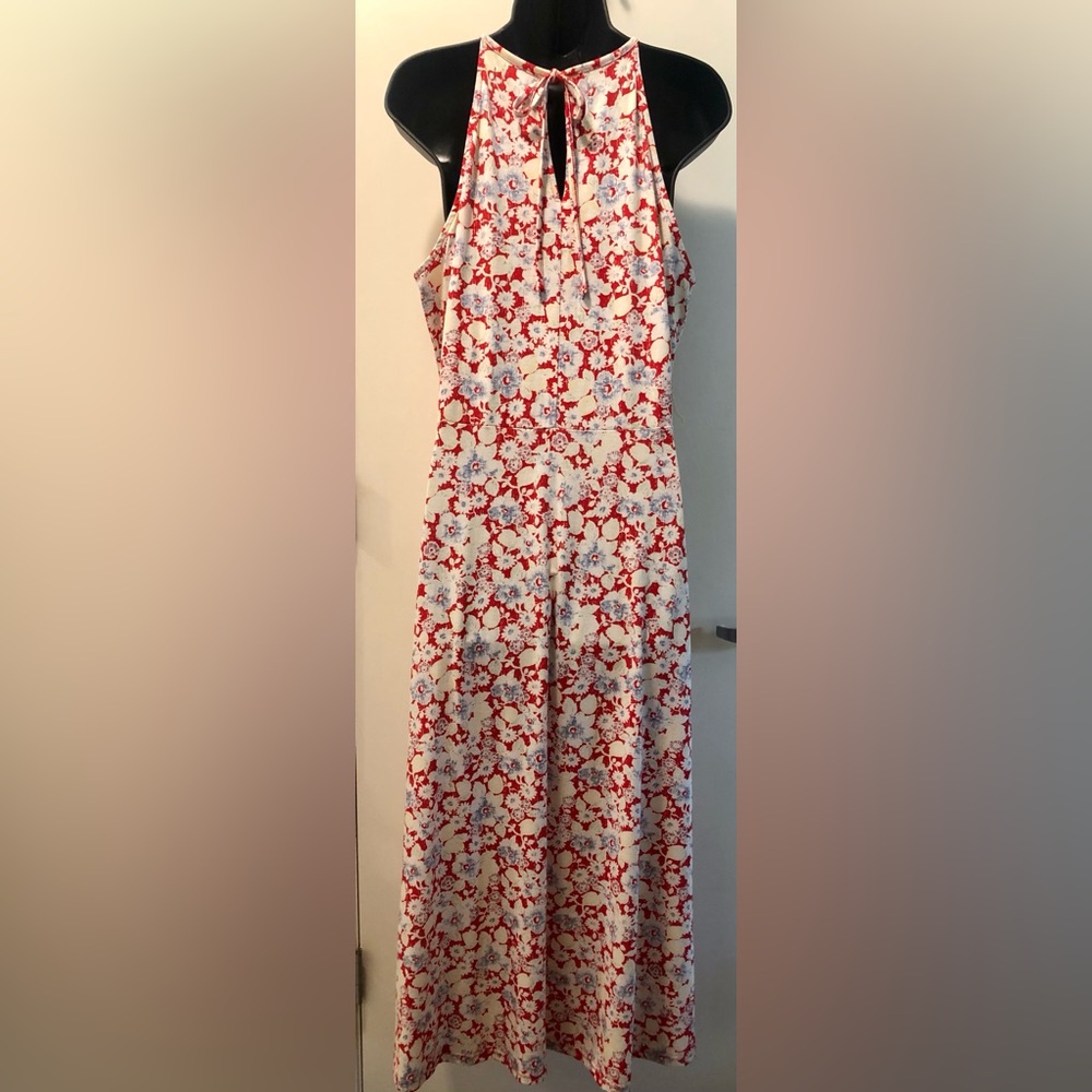 CHAPS FLORAL MAXI. Sz L - Picture 2 of 9